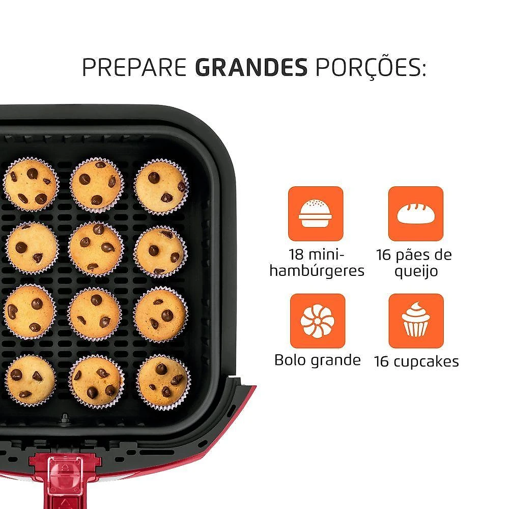 Fritadeira Sem óleo Air Fryer 6 Litros Afn-60-ri Mondial Air Fryer Afn-60-ri 220v/60hz