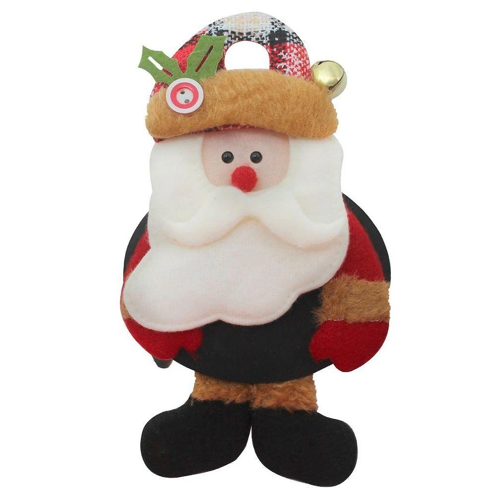 Kit 6 Enfeites De Natal Com Lousa Papai Noel 18cm