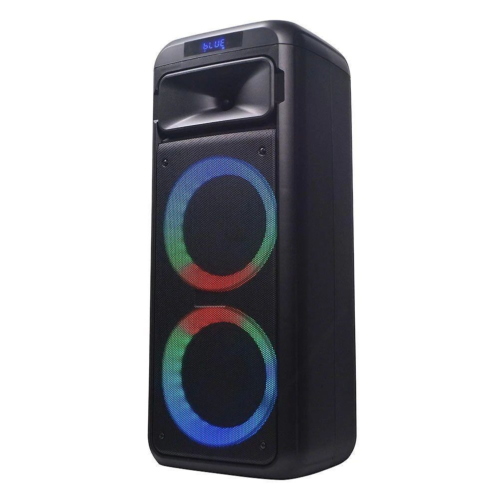 Caixa de som amplificada bluetooth portátil gallant 750w lights colors swich bivolt