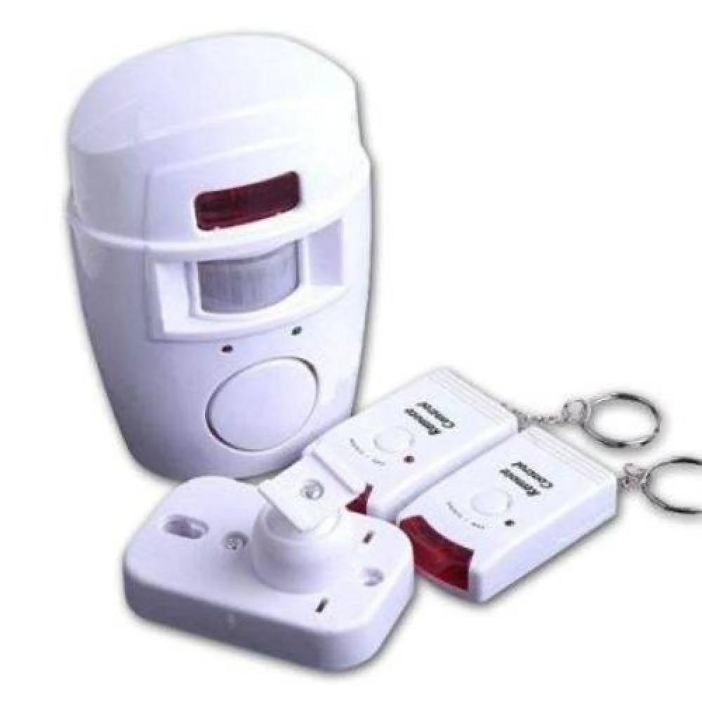 Kit Alarme Sem Fio 2 Controles Sensor Presença Sirene 105db