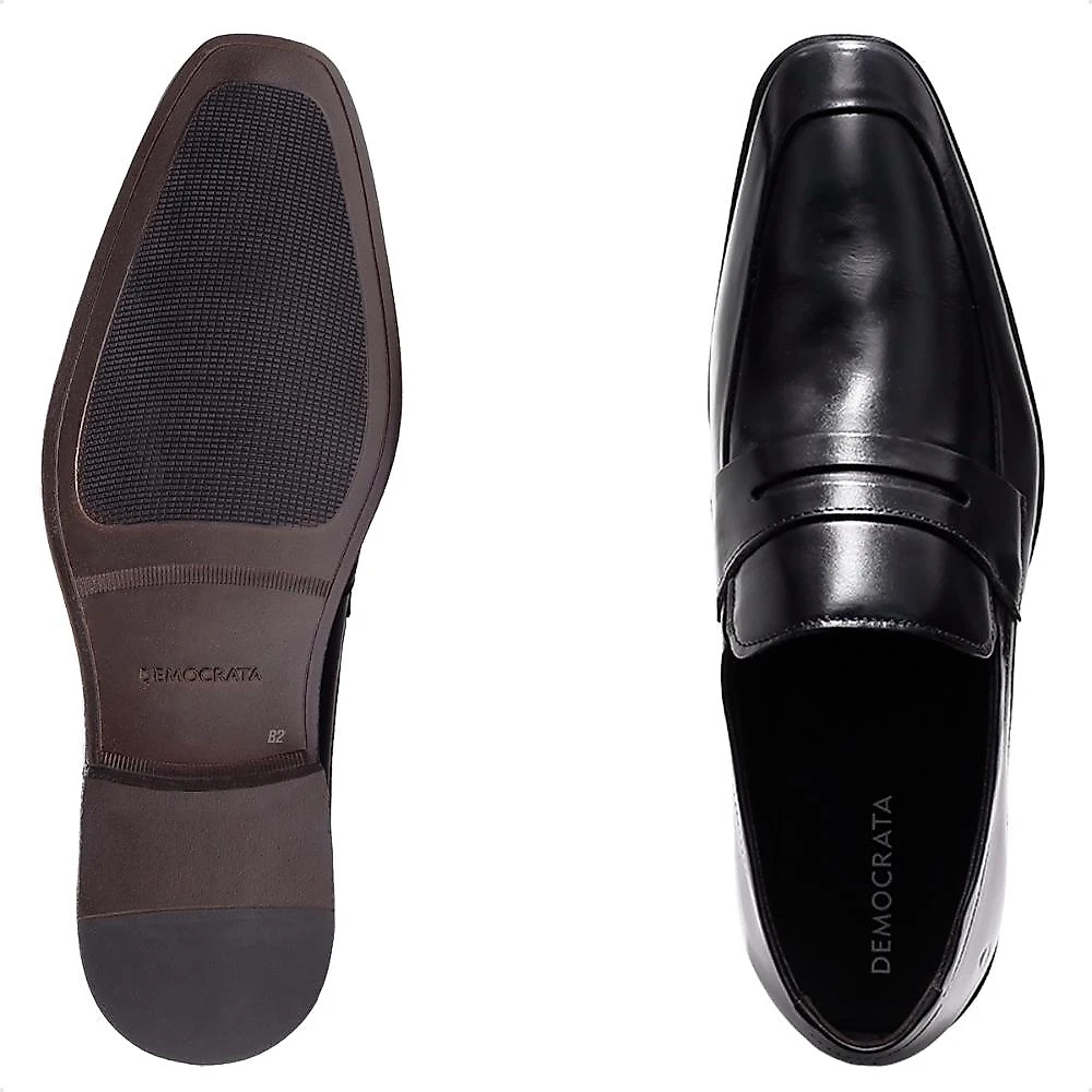 Sapato Democrata Metropolitan Vega Masculino Preto / Marrom - 38