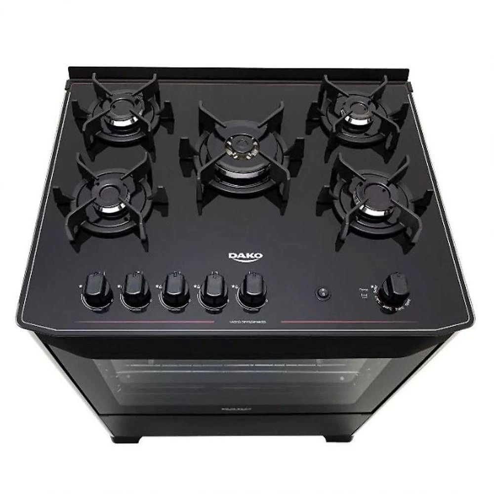 Fogão De Piso Dako 5 Bocas Acendimento Automático Magister Preto Bvolt Bivolt