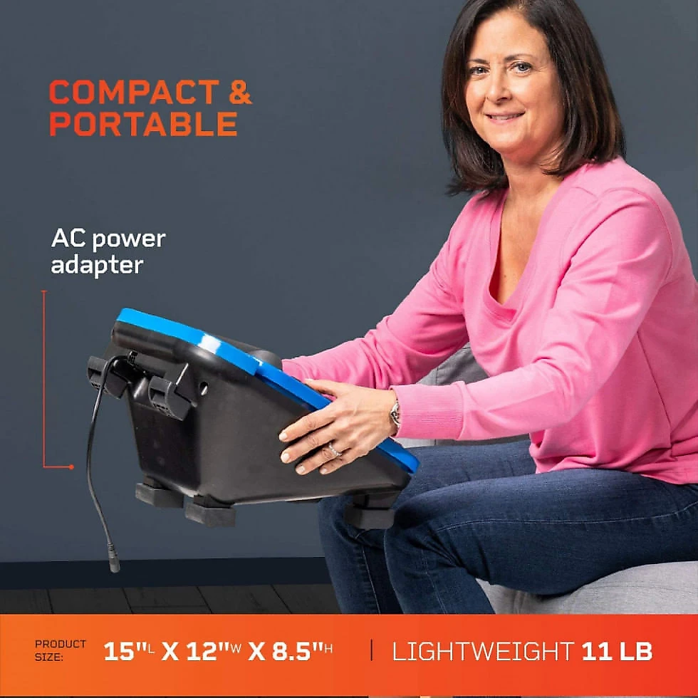 Massageador Elétrico para Pés com 9 Configurações, Controle e Painel de LED, LifePro, Azul