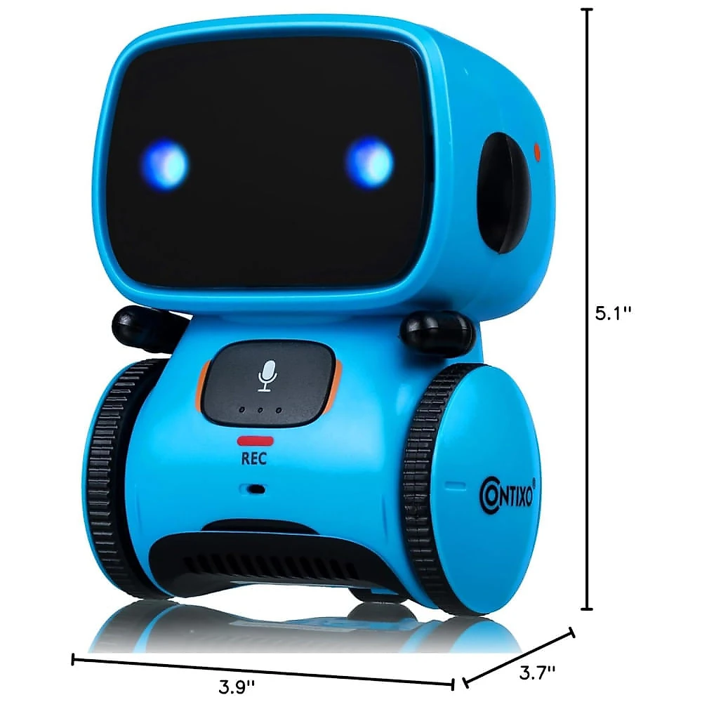 Robô Inteligente para Crianças Contixo R1, com Controle de Voz, Dança, Canto e Aprendizado. Ideal para Meninos e Meninas de 3 a 8 Anos.