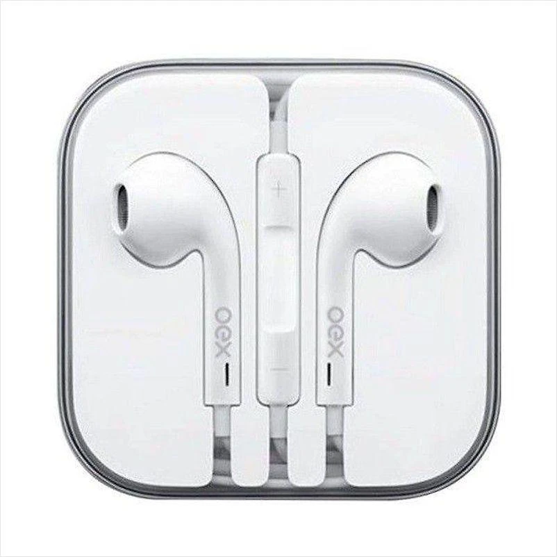 Fone de ouvido intra auricular com microfone oex colormood fn204 - branco