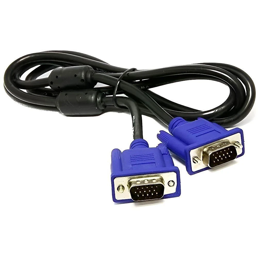 Cabo Vga Macho Para Macho Monitor Vídeo Extensor 1,80m - Imagem Nítida E Conexão Estável