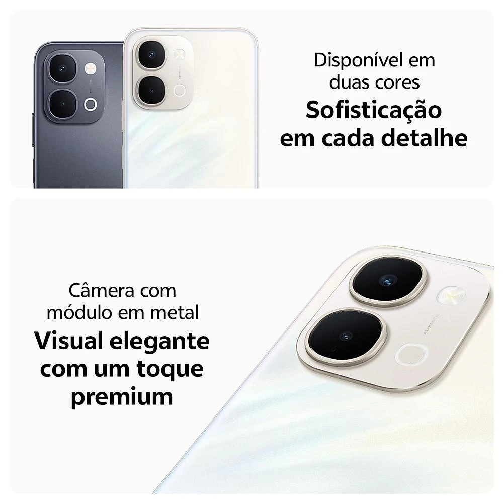 Smartphone jovi y31 4g tela 6,75” 256gb 8gb ram câmera 50mp preto