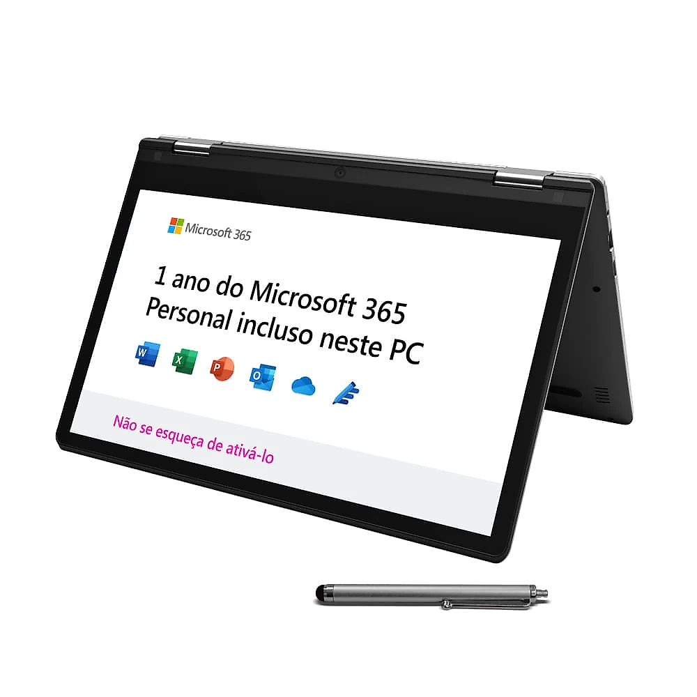 Notebook 2 em 1 Positivo Duo C464D-2 Intel® Celeron® Windows 11 Home 11,6" - Cinza Escuro - Inclui Microsoft 365*