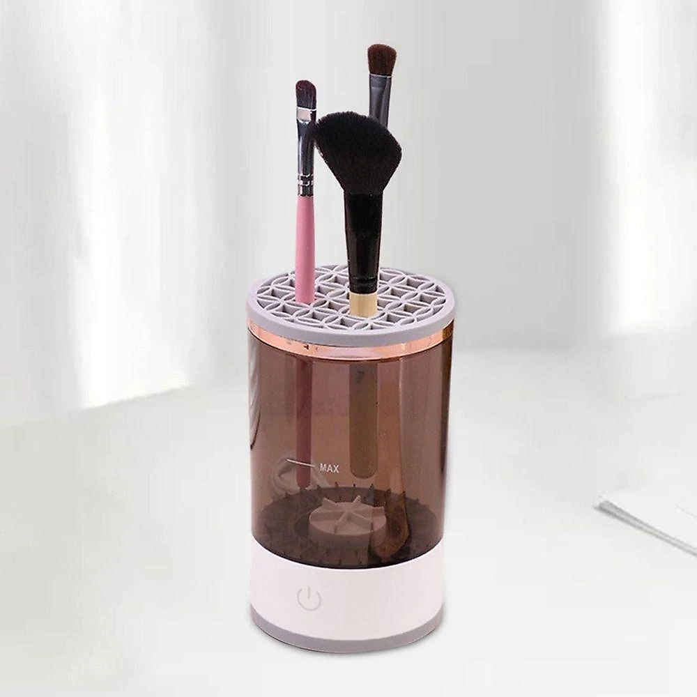 Maquina De Limpeza Pincel De Maquiagem Usb Automatico Limpador Potente Vibraçao Remove Sujeira