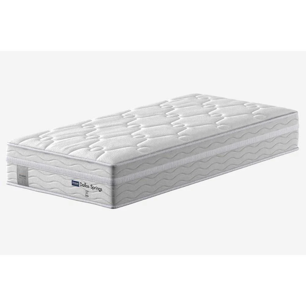 Colchão Solteiro Molas Ensacadas Dallas Springs Euro Pillow D28 88x188CM Branco Probel