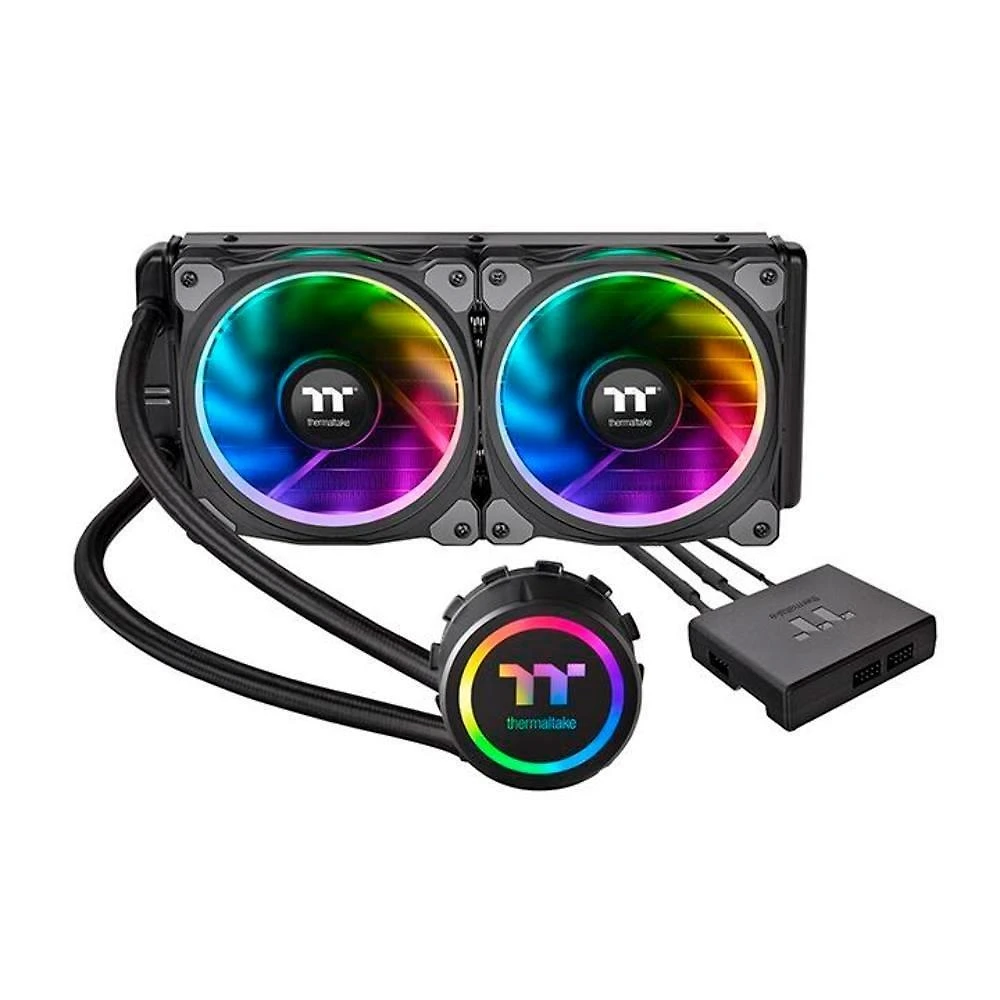 Water Cooler Thermaltake FLOE Riing, RGB, 120mm, AMD/Intel, Preto - CLW157PL12SWA