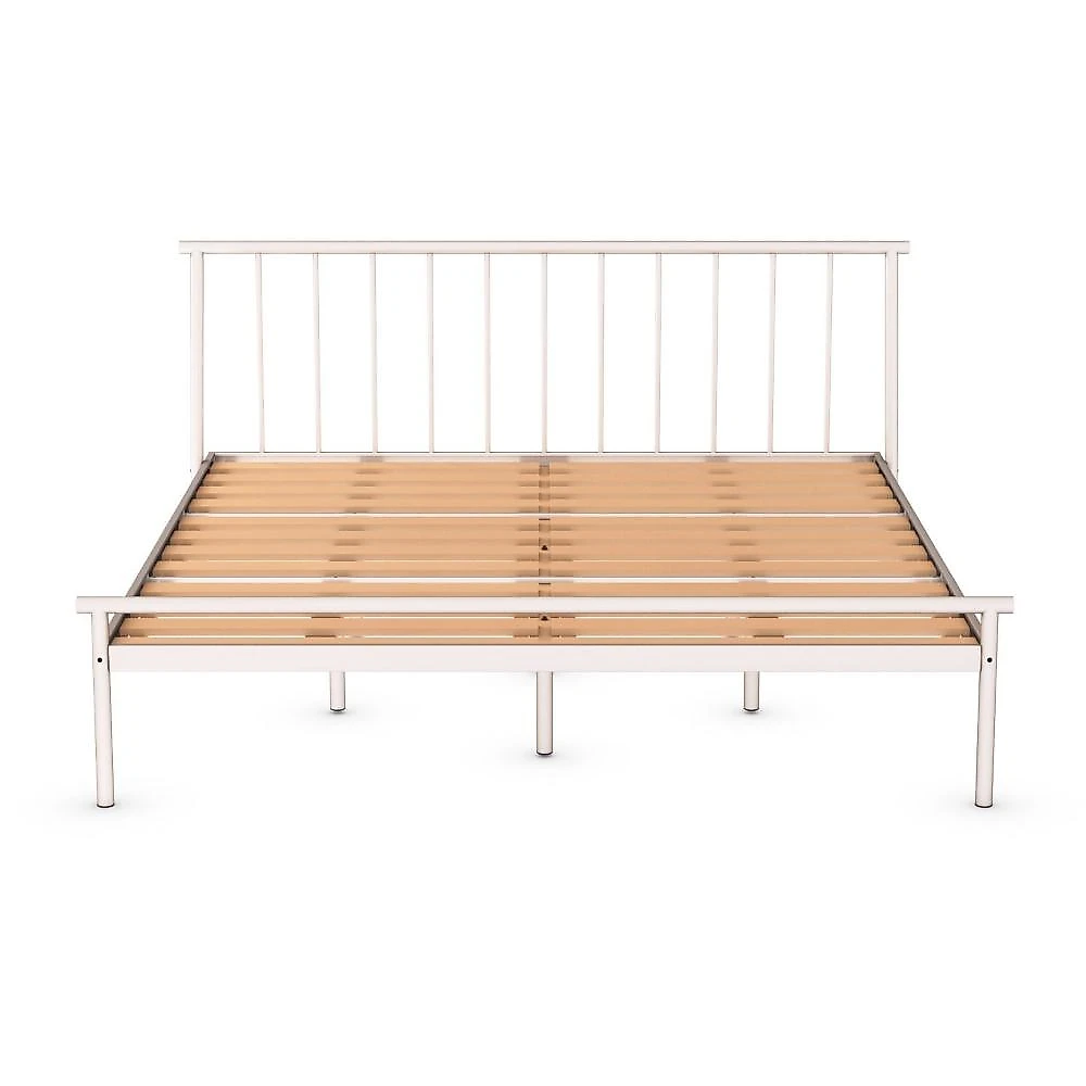 Cama King em Aço Begônia CabeCasa MadeiraOriginals Cama King em Aço Begônia Cabecasa Madeiramadeira Off White