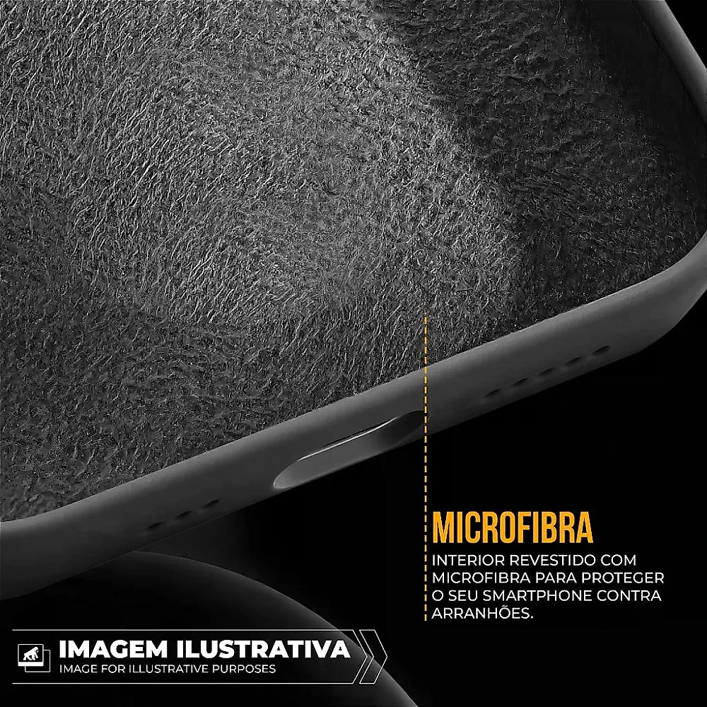 Capa para iPhone 17 Pro - Silicon Premium Preta - Gshield