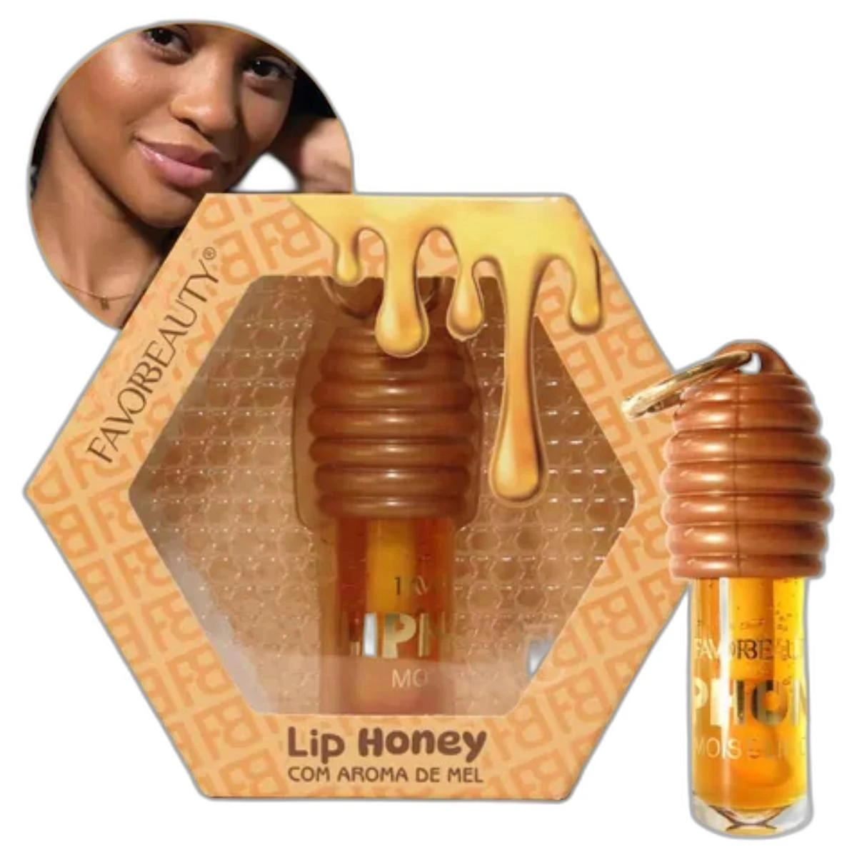 Miniatura Gloss De Mel Brilho Irresistível Cosméticos Para Menina