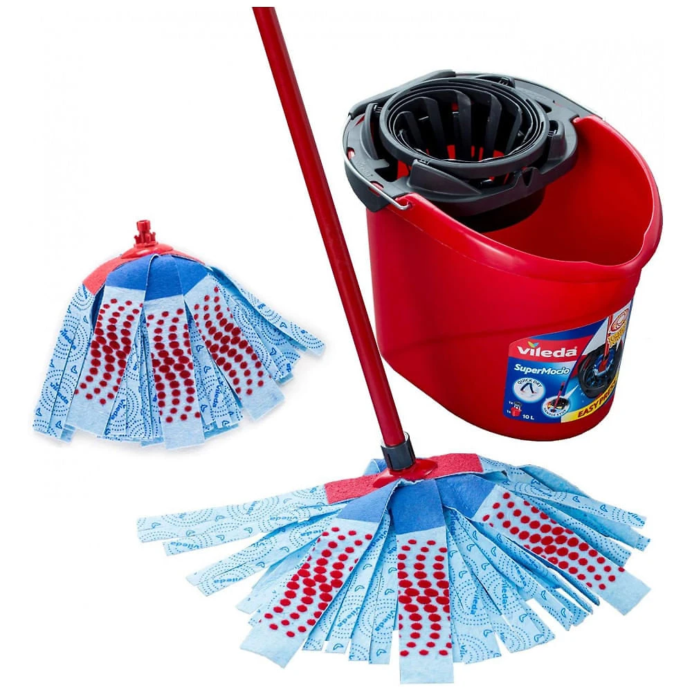 Mop Giratório com Balde e Refil Extra Vileda SuperMocio