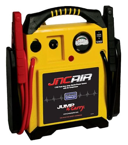 Clore Automotive JNCAIR Carregador de Bateria Automotiva Portátil 1500 Amp 22 Ah 12V com compressor de ar