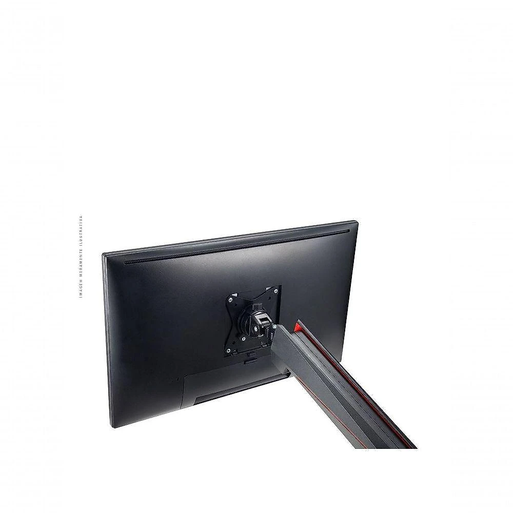 Suporte para Monitor Pcyes PSGAM1732 para Telas de 17" a 32" com USB e Ajuste de Inclinação