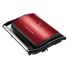 Sanduicheira Grill Mondial PG-01-RC-CL Master Press Red Ceramic 3 em 1 1000W Antiaderente 110V