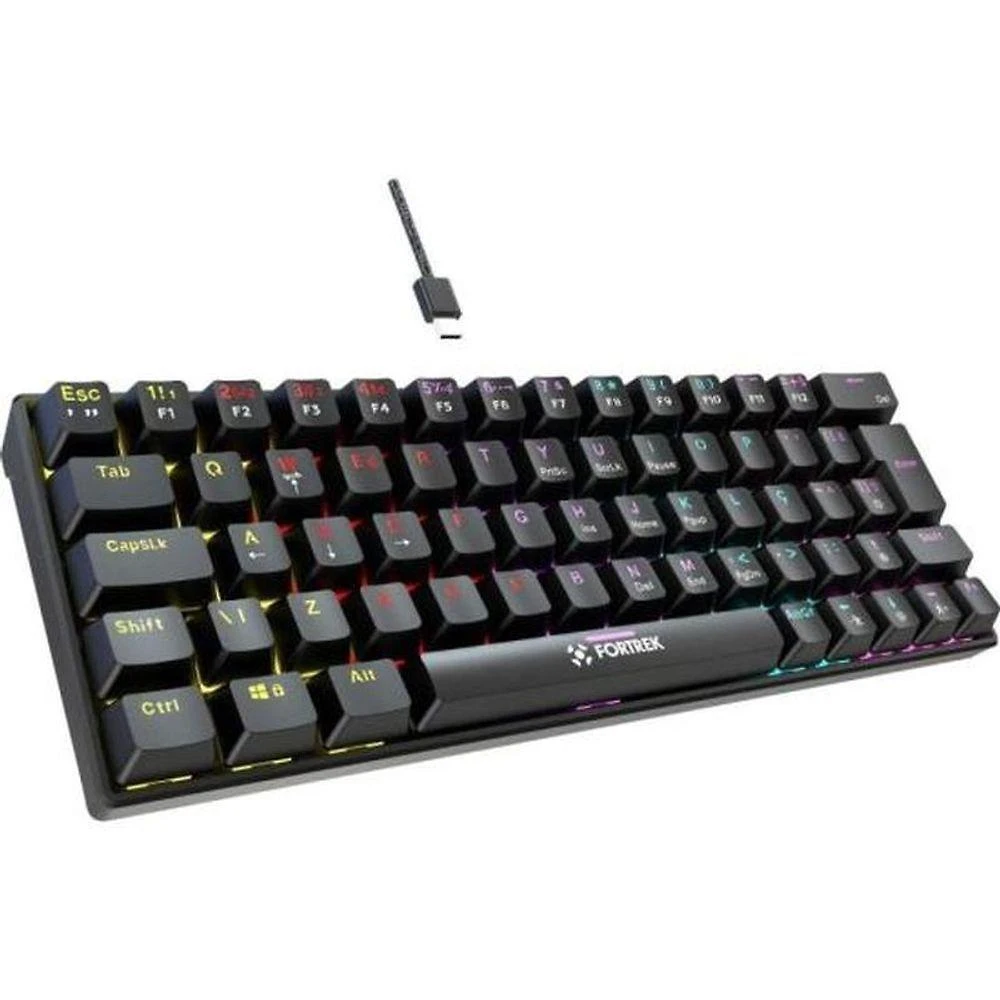Miniatura Teclado Gamer Mecânico Fortrek Gravity 65 Compact Switch