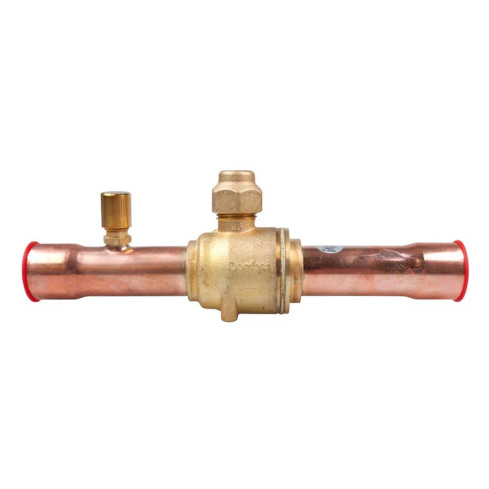 Válvula Esférica Danfoss GBC 7/8 Solda Com Porta De Acesso (Tipo Schrader)