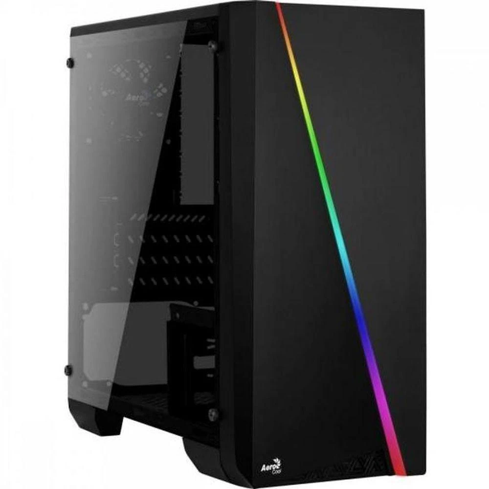 Gabinete Gamer Aerocool Mini Cylon Preto Rgb Lateral...