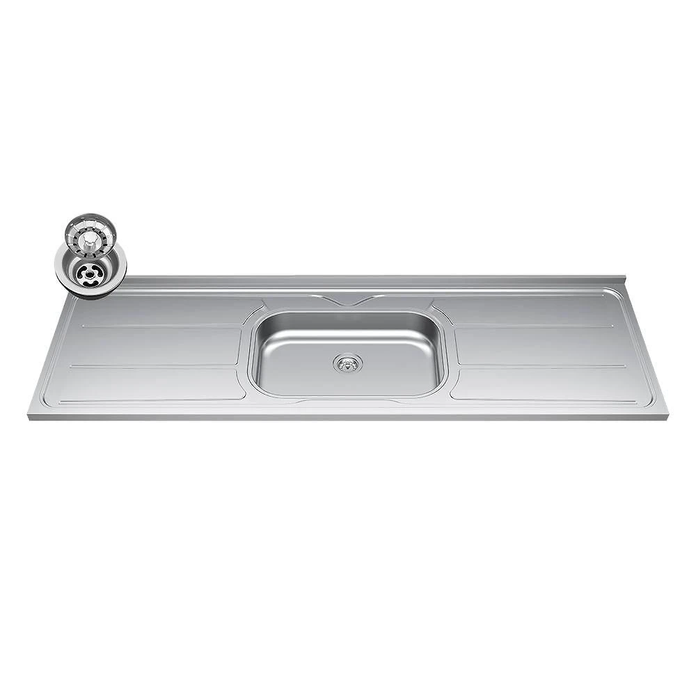 Miniatura Balcão De Cozinha Com Pia Inox 180cm Pérola Z34 Freijó Grafite Mpozenato