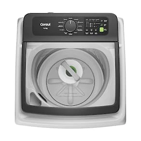 Miniatura Máquina de Lavar Consul CWN14AB 14kg Modo Eco Reuso de Água Filtro Anti-Fiapo Branca 110V