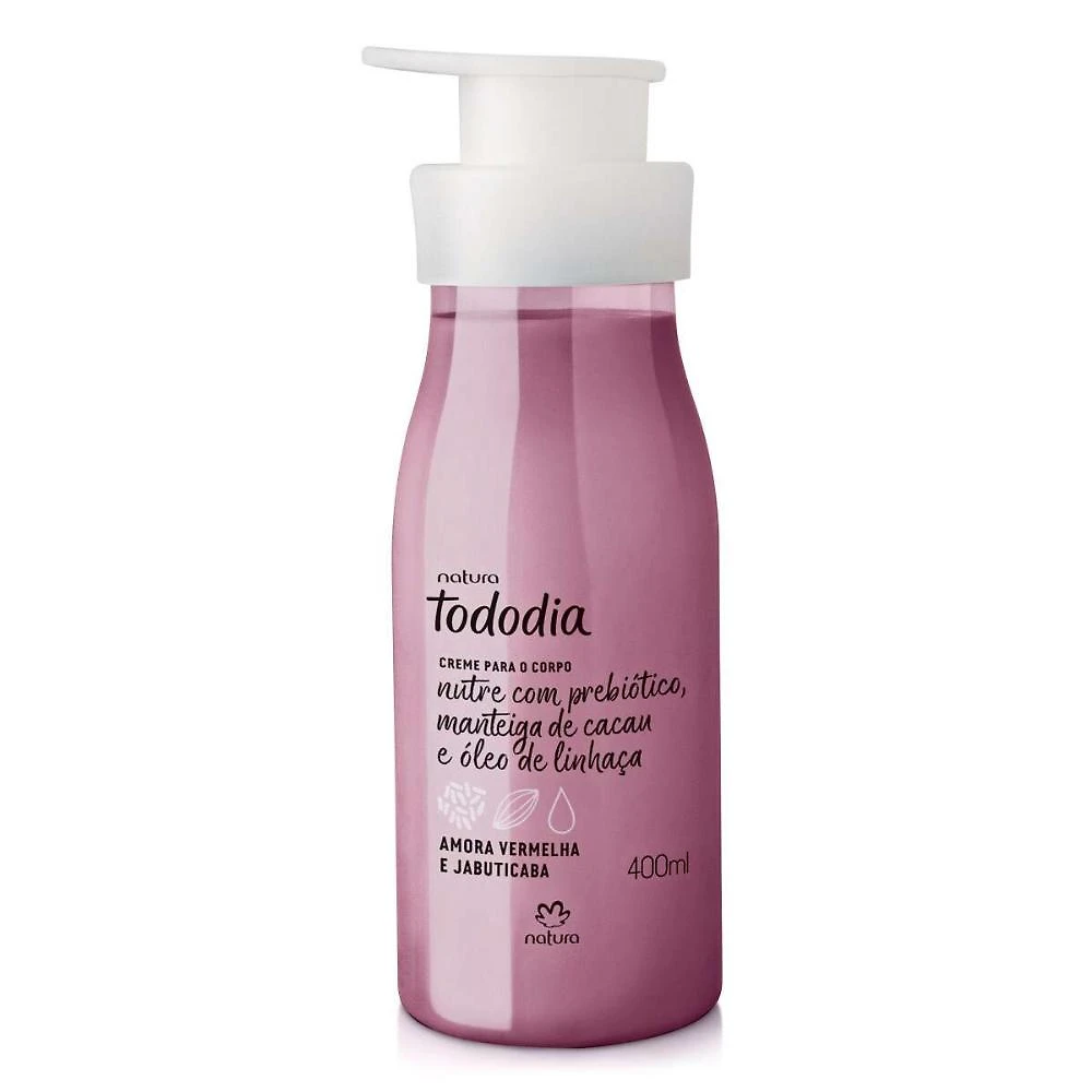 Miniatura Creme para o Corpo Natura TodoDia Amora Vermelha e Jabuticaba 400ml