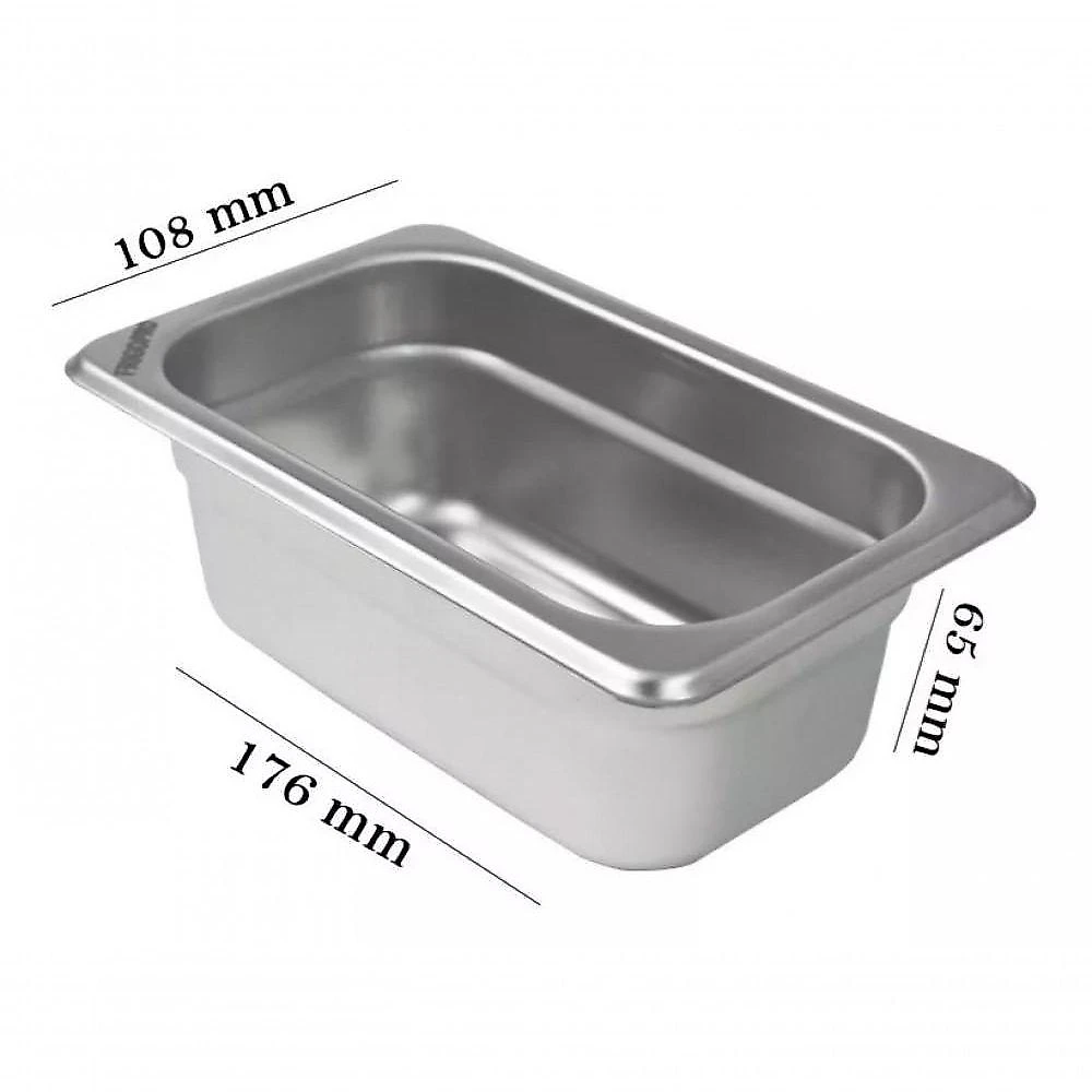 Kit 8 Cubas Gastronomicas Rechaud Inox 1/9x65mm - Brasinox