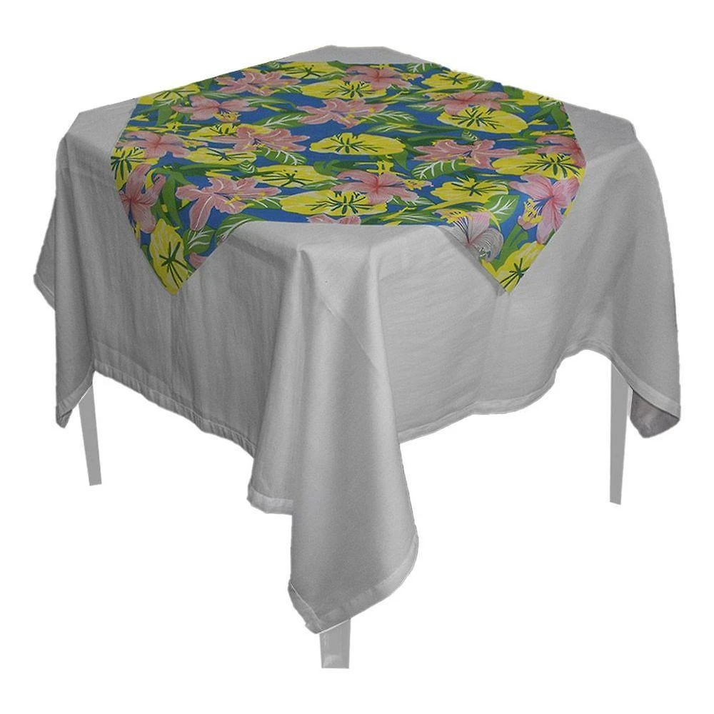 Toalha De Mesa Chita Azul Tnt 70cm X 70cm - 5 Unidades