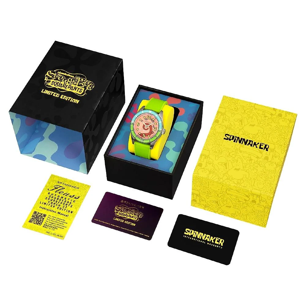 Relógio Spinnaker Fleuss Bob Esponja Pink Gary Limited Edition SP-5151-01