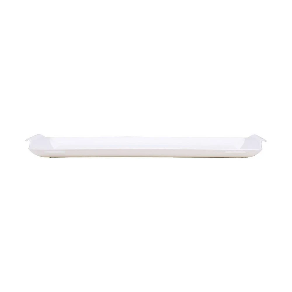 Bandeja Square Retangular 23x38 Branca Em Policarbonato Linha Profissional Cook Vem
