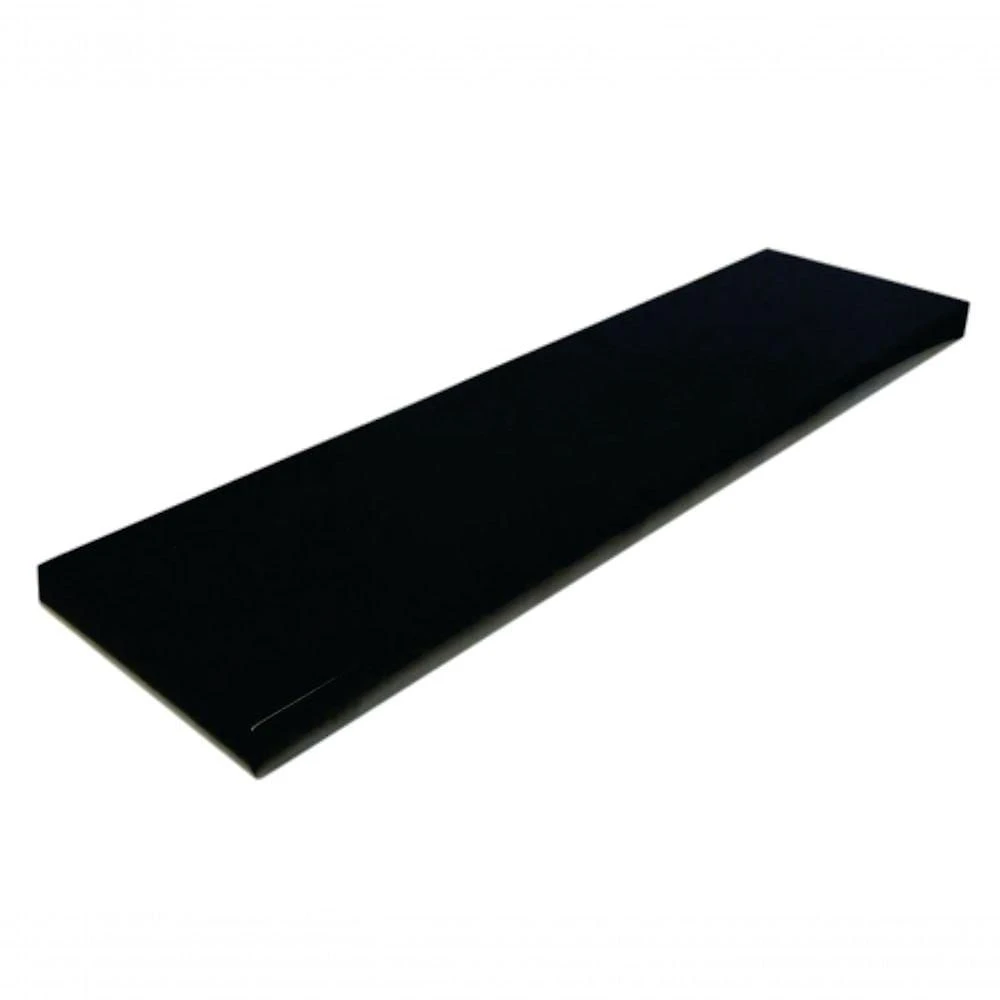 Prateleira Simples F031 100x20CM MDF com Suporte de Parede para Organização Preto