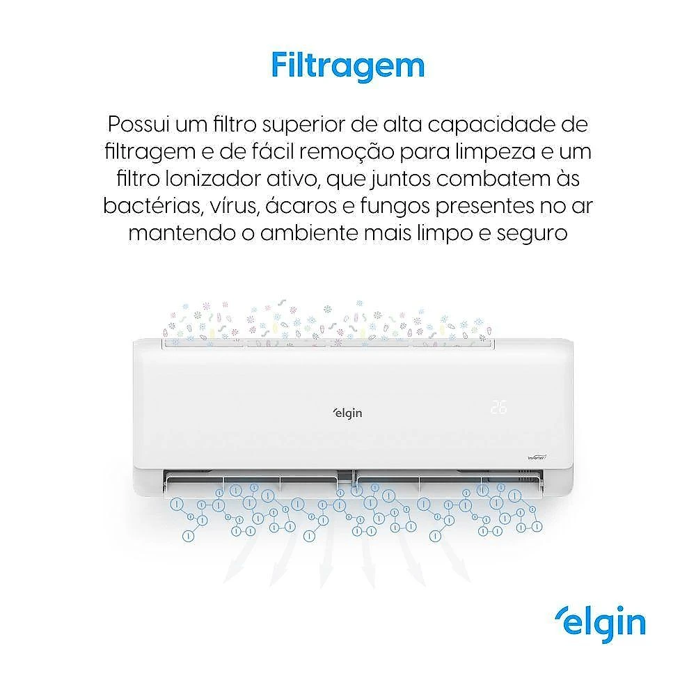 Ar Condicionado Elgin 30.000 BTUs Quente e Frio Inverter R32 220V