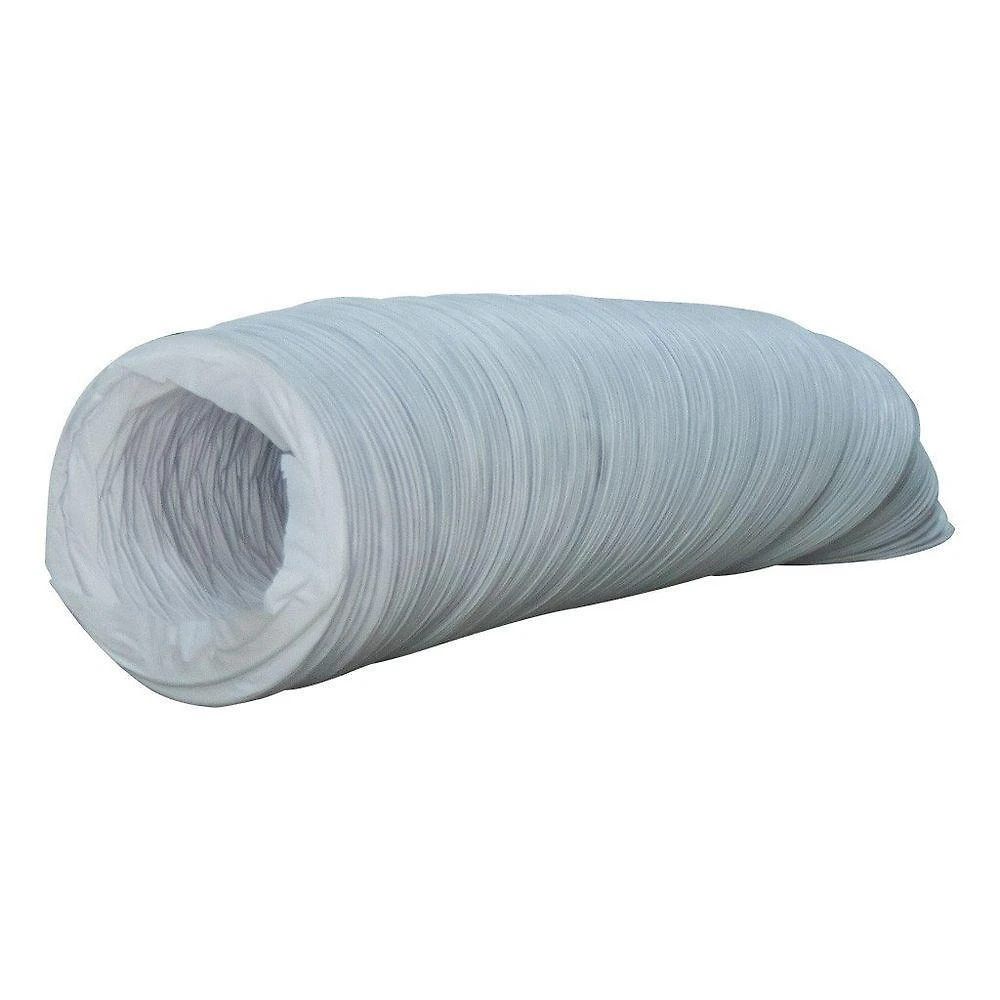 Duto Flexível Pvc Branco 5'' 120mm X 1 Metro