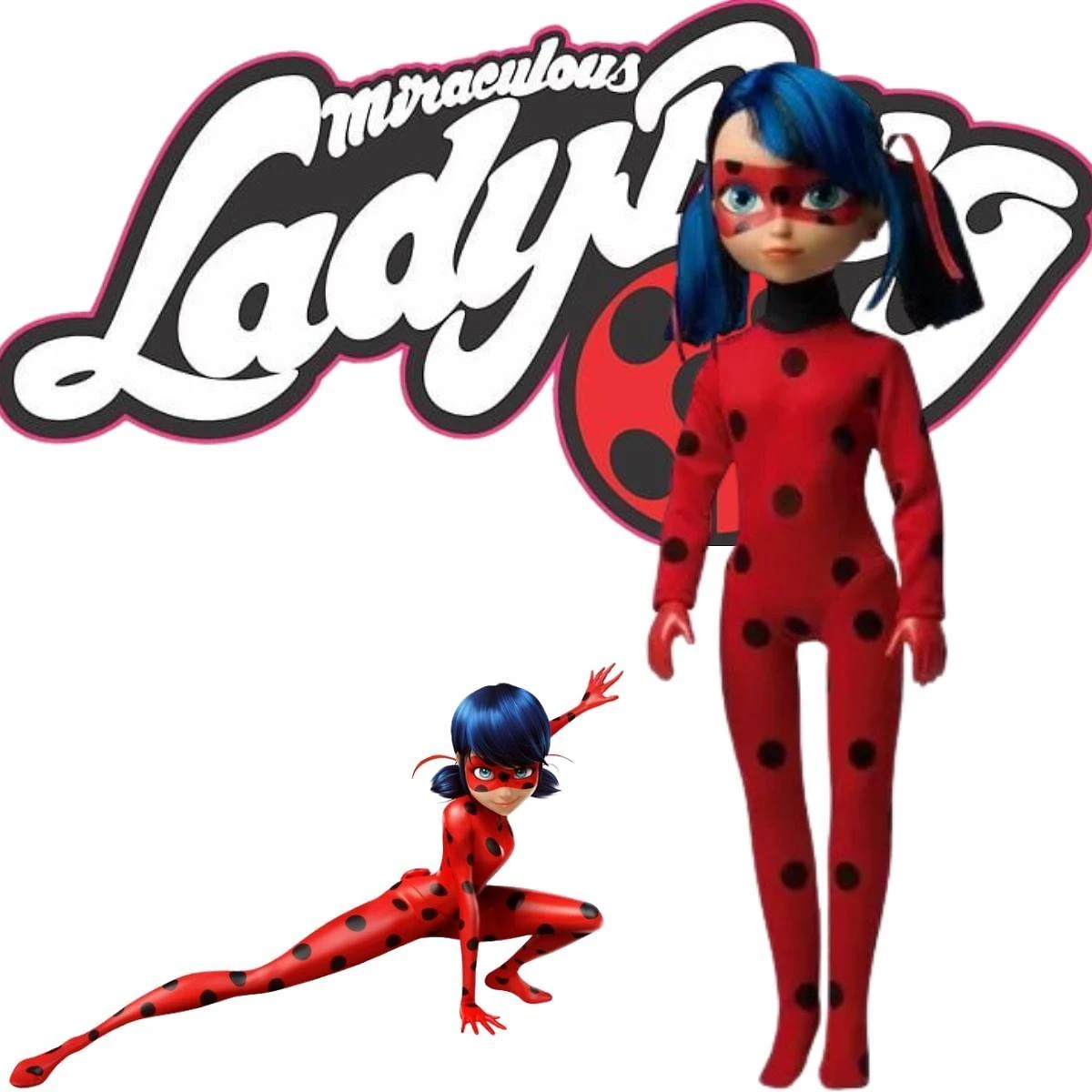 Miniatura Boneca Articulada Ladybug Infantil Brinquedo Sua Sobrinha