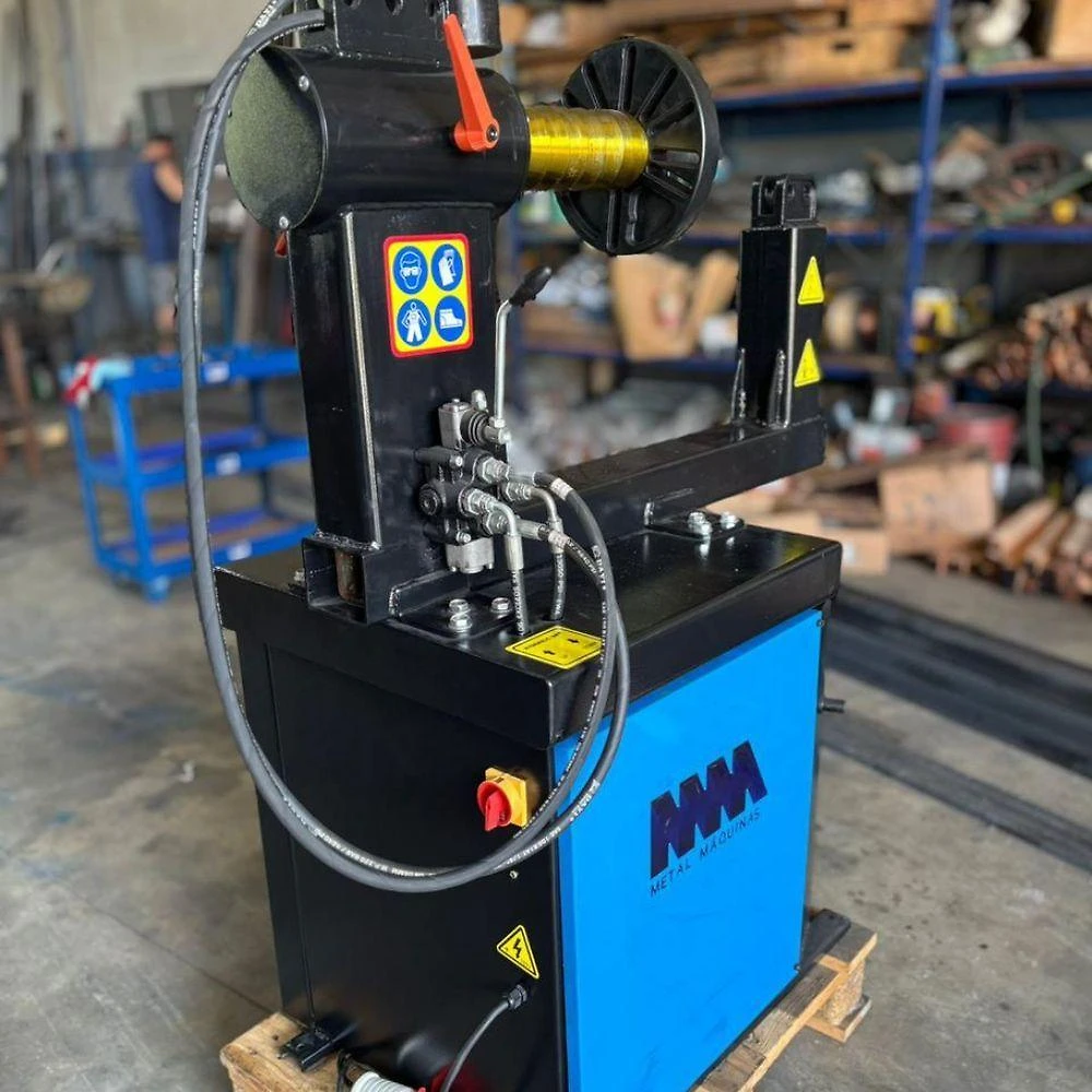 Máquina de Desempeno de Rodas Automática JA300 Liga Leve Ferro Nacionais Importadas Azul