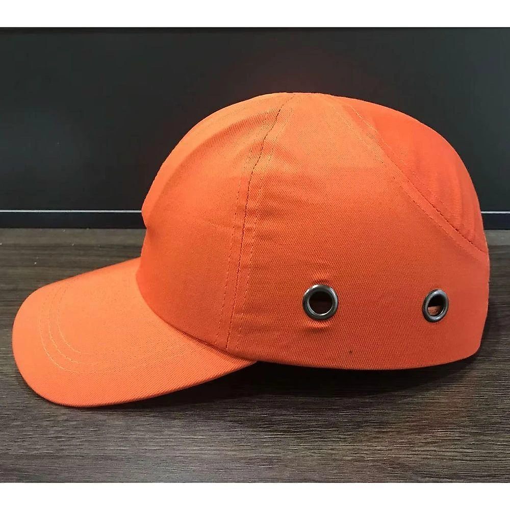 Bone Com Capacete Epi Obra Segurança Do Trabalho Casquete Trabalho Reparo Resistente Proteçao Cor Laranja