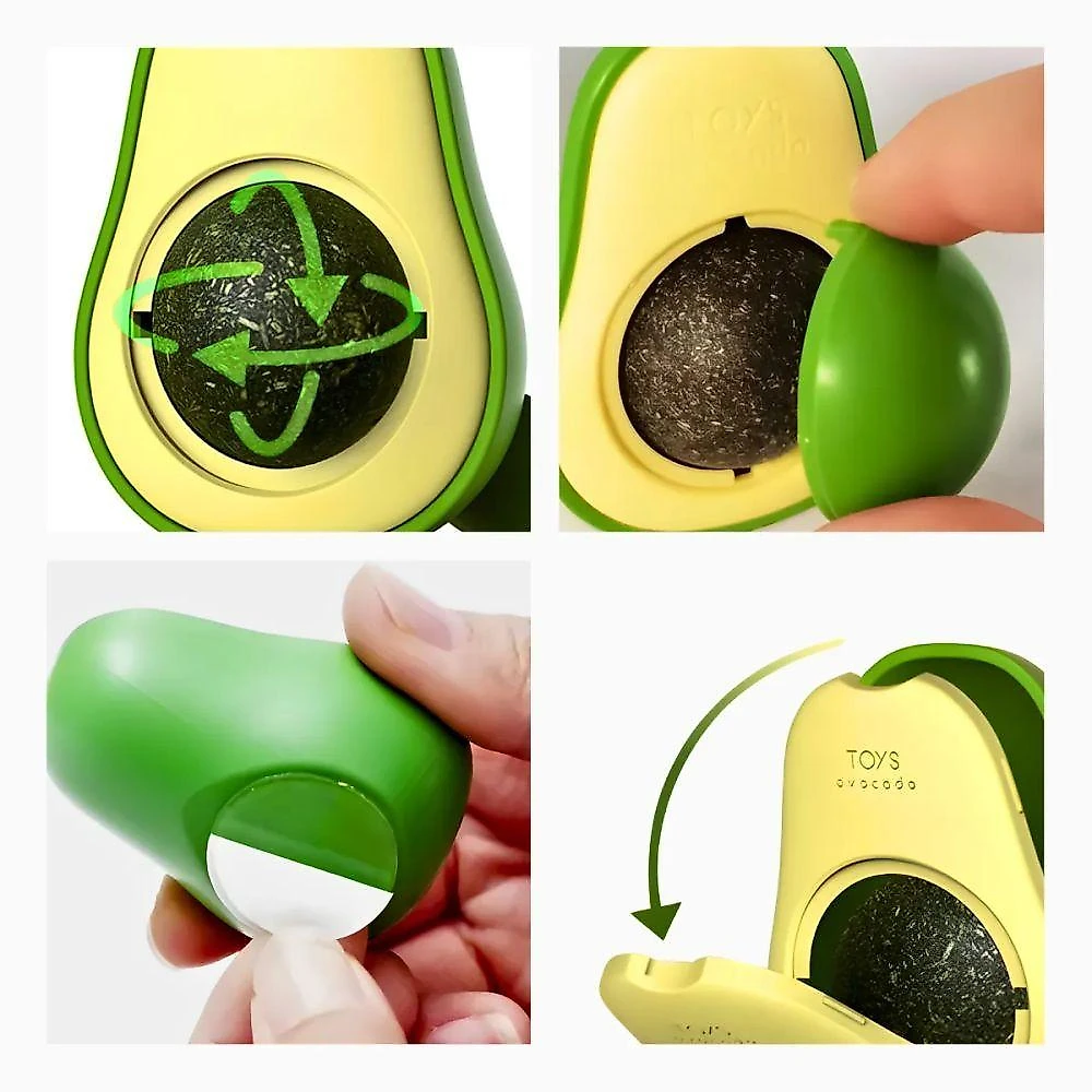 Abacate De Brinquedo Com Catnip Para Gatos - Verde
