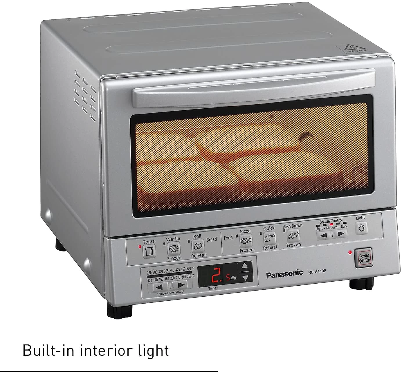 Panasonic Forno Elétrico de Bancada com Temporizador 1300W110V Aço Inoxidável