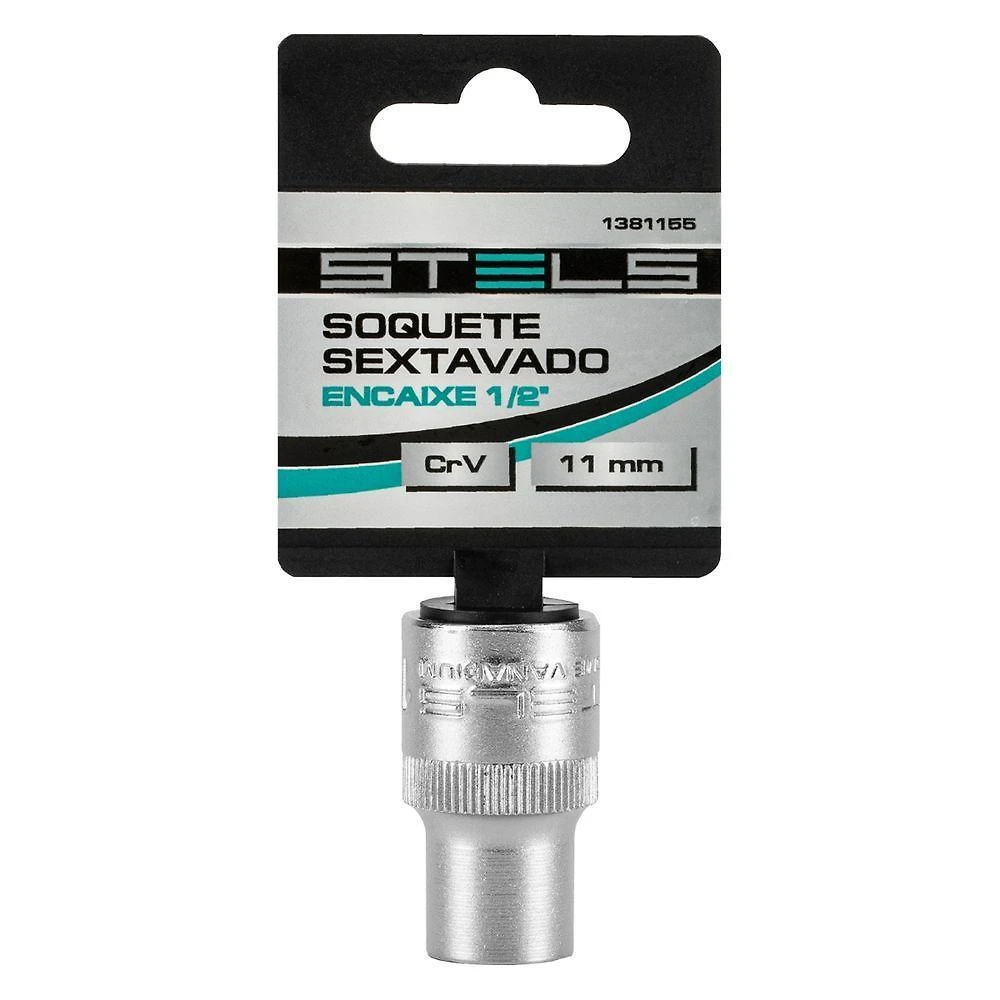 Soquete Sextavado 11mm Encaixe 1-2 Precisao Alta Performance Stels