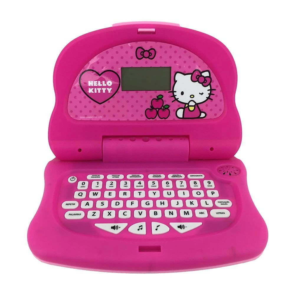Laptop infantil educativo candide hello kitty tech bilíngue