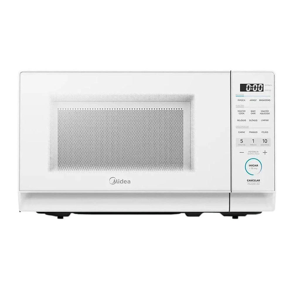 Micro-ondas Bancada Midea Mastercook Mhp20b1 20L 1050W Painel Digital Branco 110V