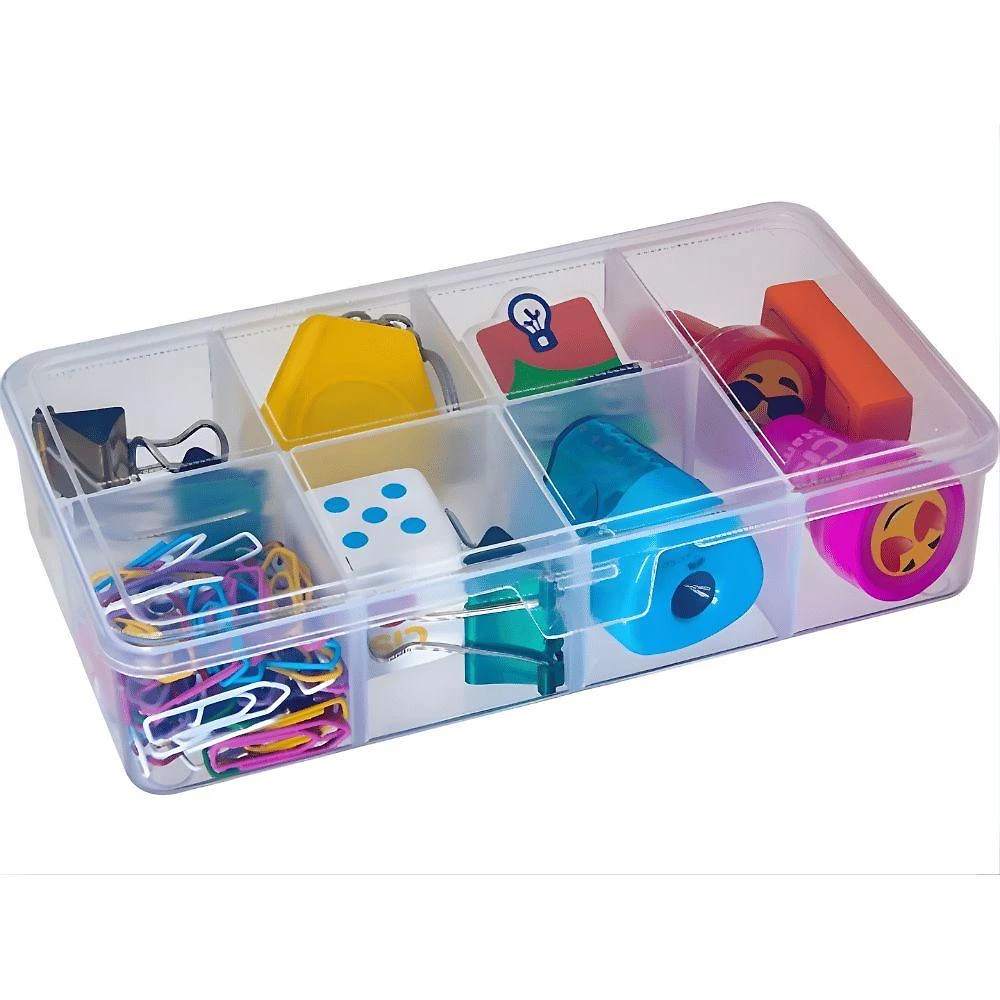 Box Organizador g em Plástico Empilhável para Organização de Ambientes Transparente Usual Plastic