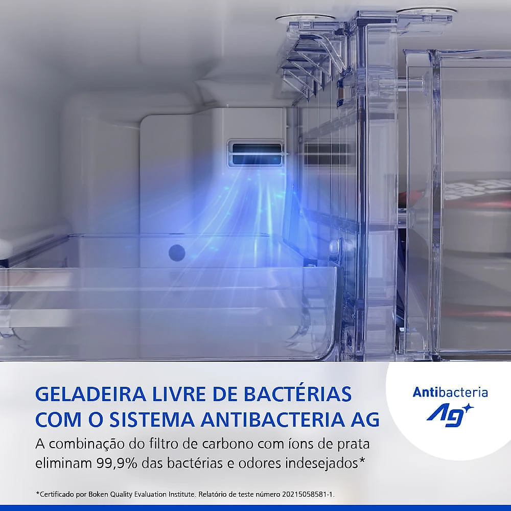 Geladeira Panasonic Duplex Frost Free 483L A+++ Aço Escovado - NR-BT71PV5X 110v