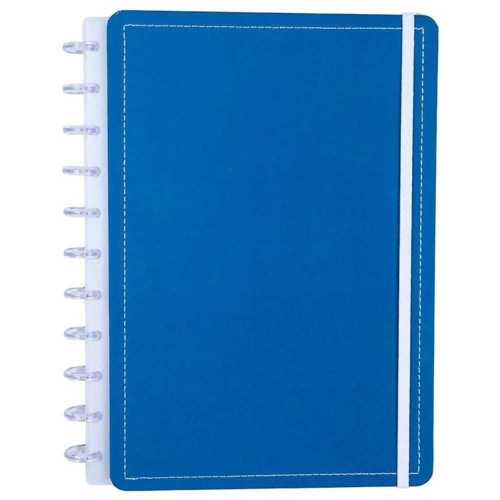 Caderno de Disco Disko Blue Grande g Capa Dura 80 Folhas Azul