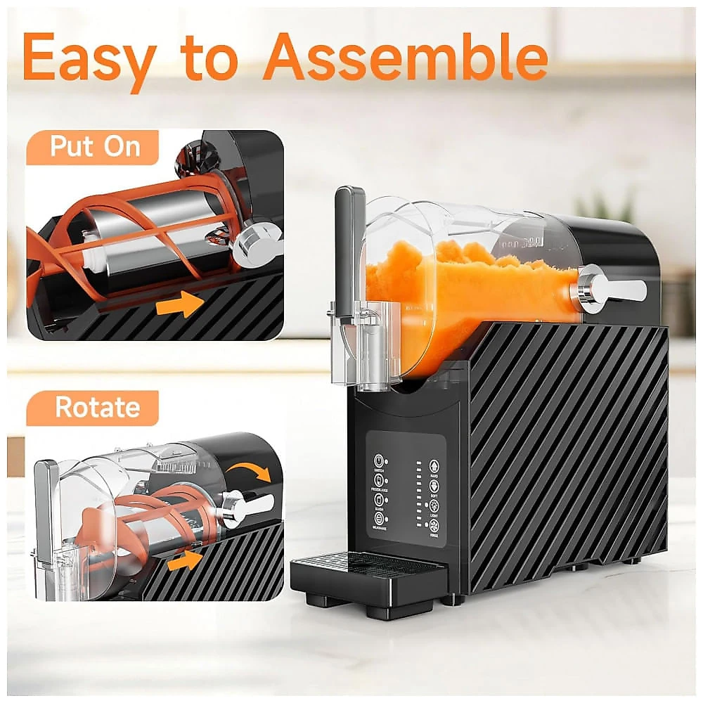 Máquina de Slush Raspadinha Stopasd 2,5L 3 Programas Auto Limpeza SEM Gelo