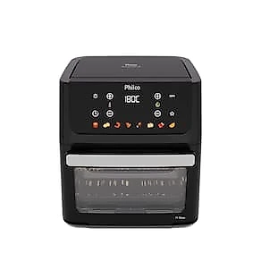 Fritadeira Elétrica Air Fryer Philco Oven PAF11B 11L Porta Removível - Preta 110V