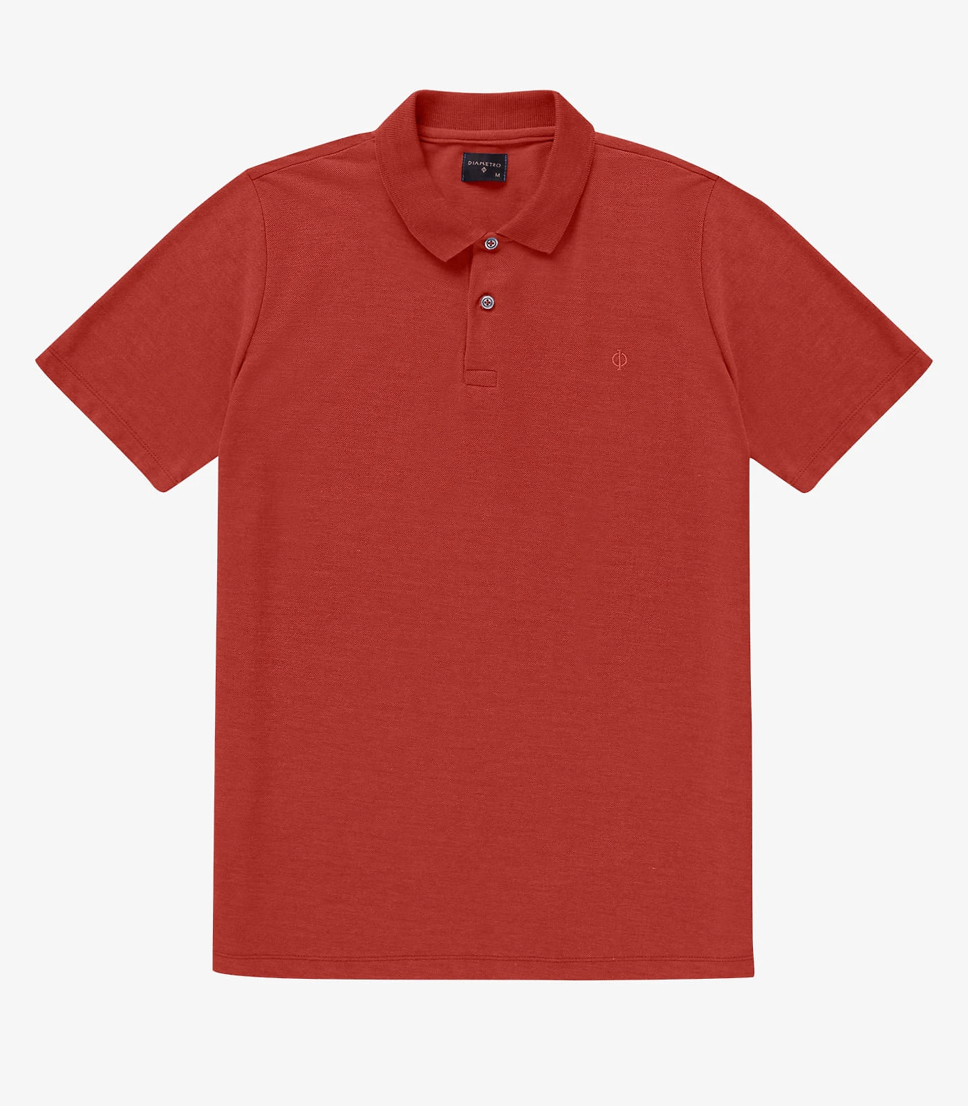 Camisa Polo Básica Masculina Diametro Vermelho