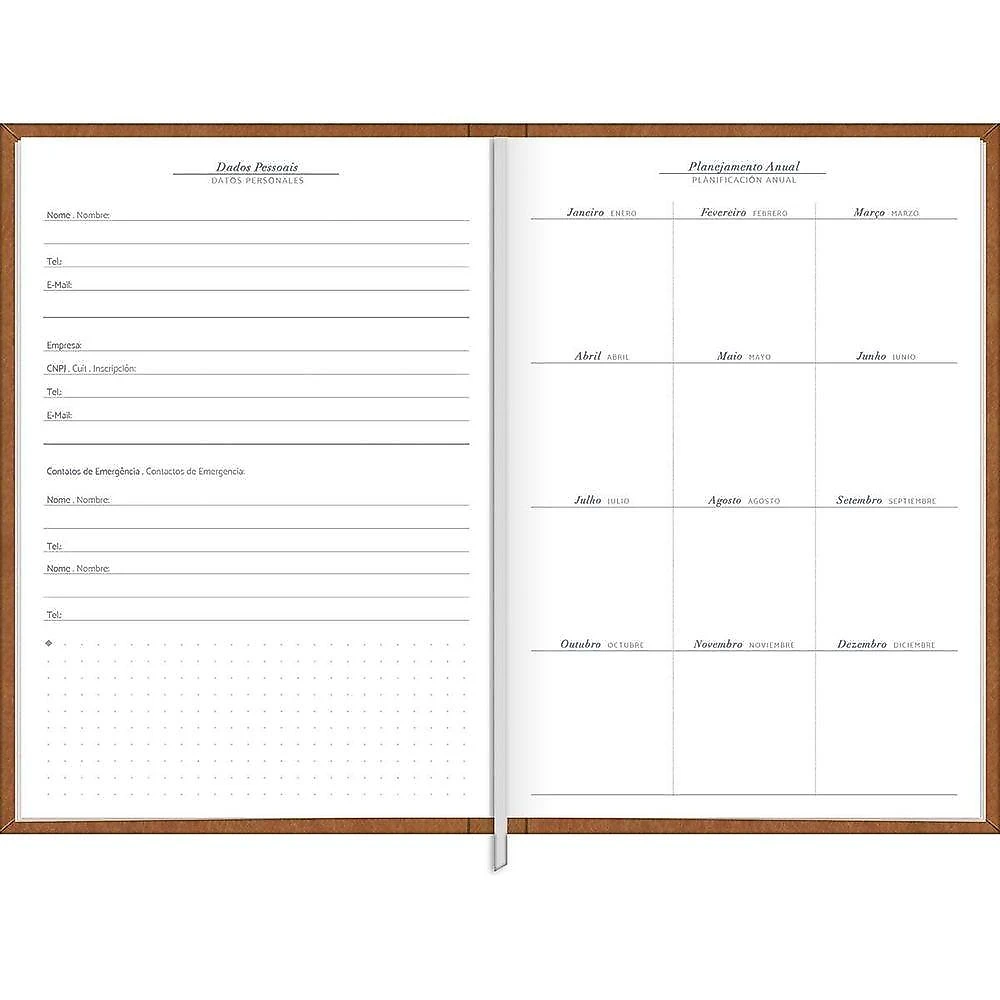 Agenda Executiva Tilibra Permanente Costurada Diária 14,5 X 20,5 cm webcontinental-7891027120832